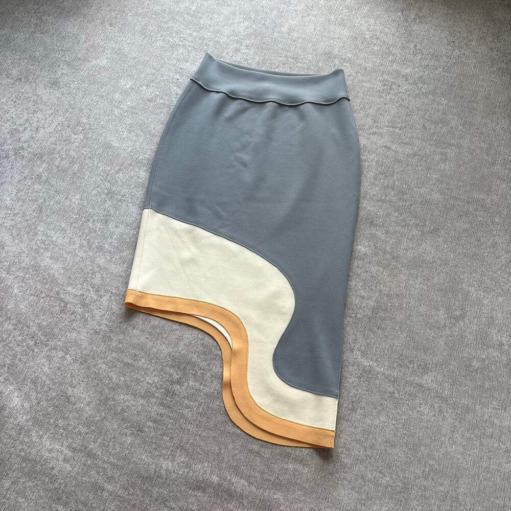 Asymmetric Midi Skirt